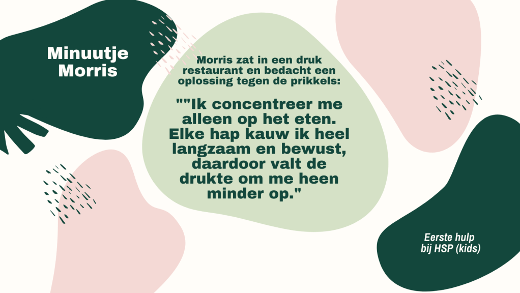 HSP tip voor in een druk restaurant - concentreer je op het eten, kauw bewust en langzaam. De drukte om je heen valt dan minder op.